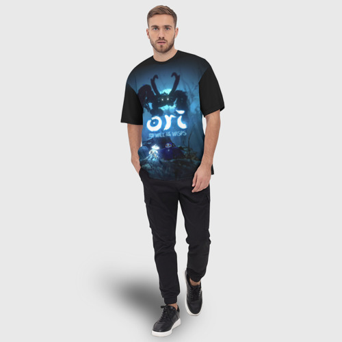Мужская футболка oversize 3D Крик Ори и Ку, цвет 3D печать - фото 5