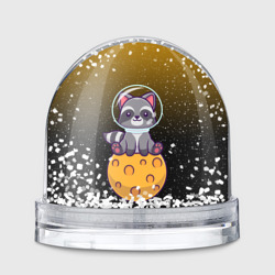 Игрушка Снежный шар Енот астронавт лунный енот