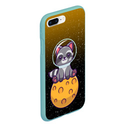 Чехол для iPhone 7Plus/8 Plus матовый Енот астронавт лунный енот - фото 2