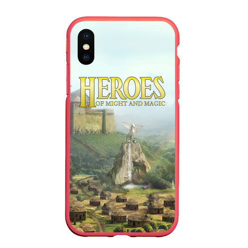 Чехол для iPhone XS Max матовый Оплот Heroes of Might and Magic 3, цвет красный