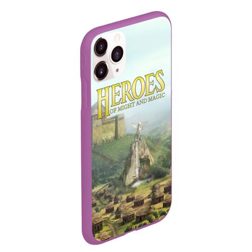 Чехол для iPhone 11 Pro Max матовый Оплот Heroes of Might and Magic 3, цвет фиолетовый - фото 3