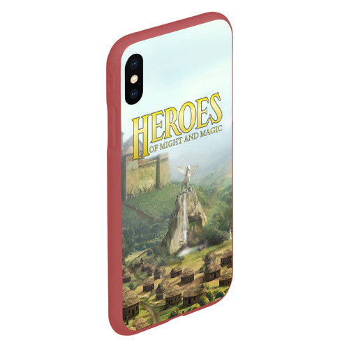 Чехол для iPhone XS Max матовый Оплот Heroes of Might and Magic 3, цвет красный - фото 3