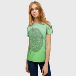 Женская футболка 3D Peacefull green - фото 2