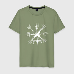 Мужская футболка хлопок Vegvisir руны runes