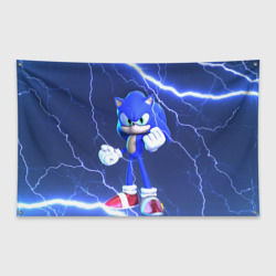 Флаг-баннер Sonic Соник синий ёж