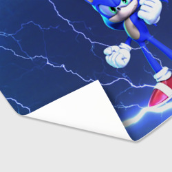 Бумага для упаковки 3D Sonic Соник синий ёж - фото 2
