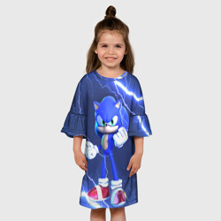 Детское платье 3D Sonic Соник синий ёж - фото 2