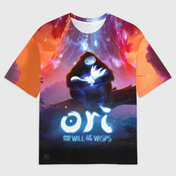 Женская футболка oversize 3D Ori and the Will of the Wisps - вулкан