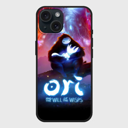 Чехол силиконовый для Apple iPhone 15 матовый Ori and the Will of the Wisps - вулкан