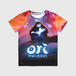 Детская футболка 3D Ori and the Will of the Wisps - вулкан
