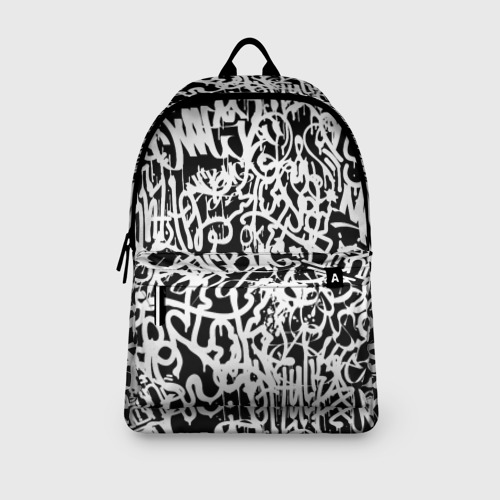 Рюкзак 3D Graffiti white on black - фото 4