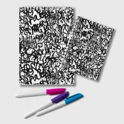 Блокнот Graffiti black on white