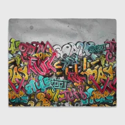 Плед 3D Graffiti on the wall