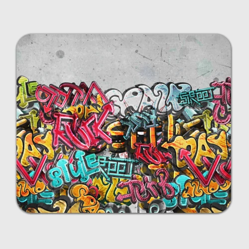 Прямоугольный коврик для мышки Graffiti on the wall