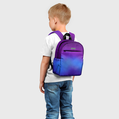 Детский рюкзак 3D с принтом Leather gradient, фото на моделе #1