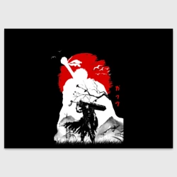 Поздравительная открытка Берсерк силуэт Гатса