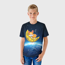 Детская футболка 3D Space Corgi - фото 2