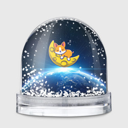 Игрушка Снежный шар Space Corgi