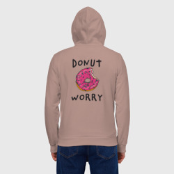 Мужская толстовка на молнии хлопок Не беспокойся Donut worry - фото 2