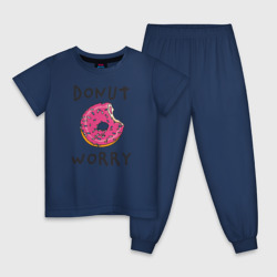 Детская пижама хлопок Не беспокойся Donut worry