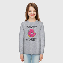 Детский лонгслив хлопок Не беспокойся Donut worry - фото 2