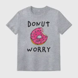 Мужская футболка хлопок Не беспокойся Donut worry