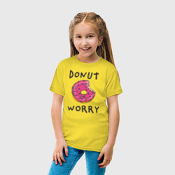 Детская футболка хлопок Не беспокойся Donut worry - фото 2