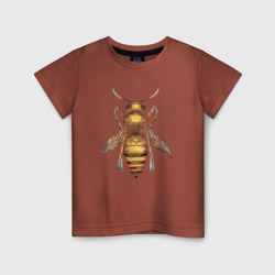 Детская футболка хлопок Акварельная пчела