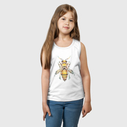Детская майка хлопок Акварельная пчела - фото 2