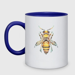 Кружка двухцветная Акварельная пчела