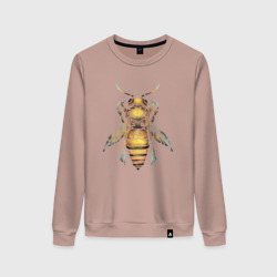 Женский свитшот хлопок Акварельная пчела