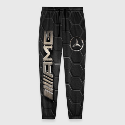 Мужские брюки 3D Mercedes logo bronze, цвет 3D печать