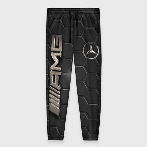 Женские брюки 3D Mercedes logo bronze, цвет 3D печать