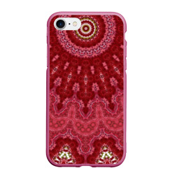 Красно-розовый калейдоскоп мандала – Чехол для iPhone 7/8 матовый с принтом купить