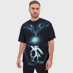 Мужская футболка oversize 3D Дух-хранитель Ори - фото 2
