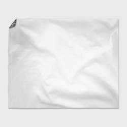 Плед с принтом Черно-белый Дамасский узор орнамент для любого человека, вид спереди №4. Цвет основы: 3d (велсофт)