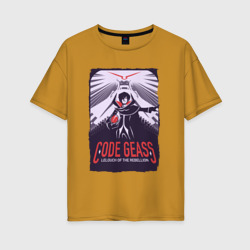 Женская футболка хлопок Oversize Code Geass Код Гиас