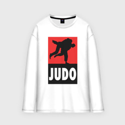 Мужской лонгслив oversize хлопок Judo