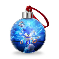 Ёлочный шар Sonic синий ёж