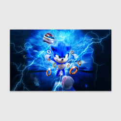 Бумага для упаковки 3D Sonic синий ёж