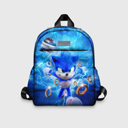 Детский рюкзак 3D Sonic синий ёж