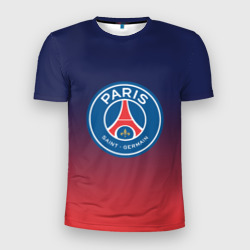 Мужская футболка 3D Slim PSG ПСЖ Paris Saint Germain