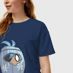Женская футболка хлопок Oversize Бомбочка Кэйа - фото 2