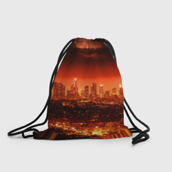 Рюкзак-мешок 3D Закат над Нью Йорком
