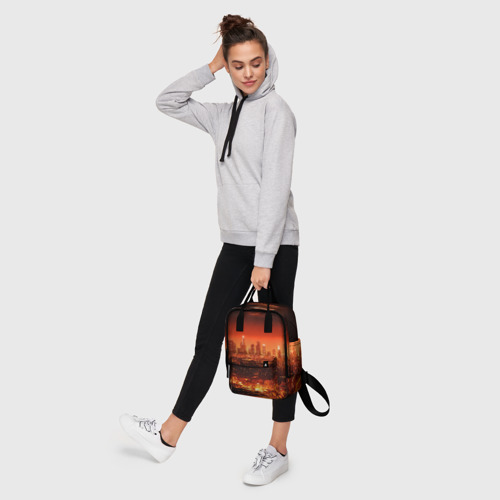 Женский рюкзак 3D Закат над Нью Йорком - фото 4