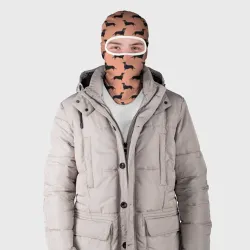 Балаклава 3D Таксы паттерн - фото 2