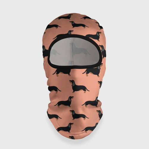 Балаклава 3D Таксы паттерн