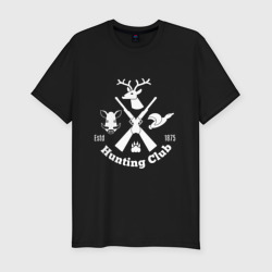 Мужская футболка хлопок Slim Hunting deer club