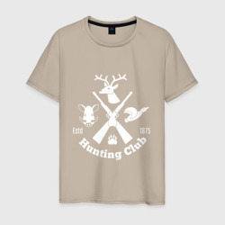 Мужская футболка хлопок Hunting deer club