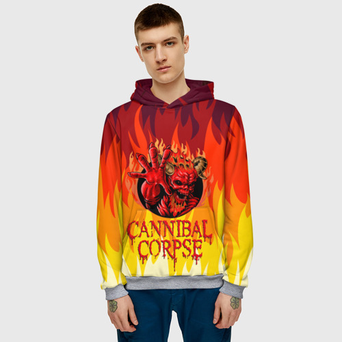 Мужская толстовка 3D Cannibal Corpse Труп Канниба, цвет меланж - фото 3